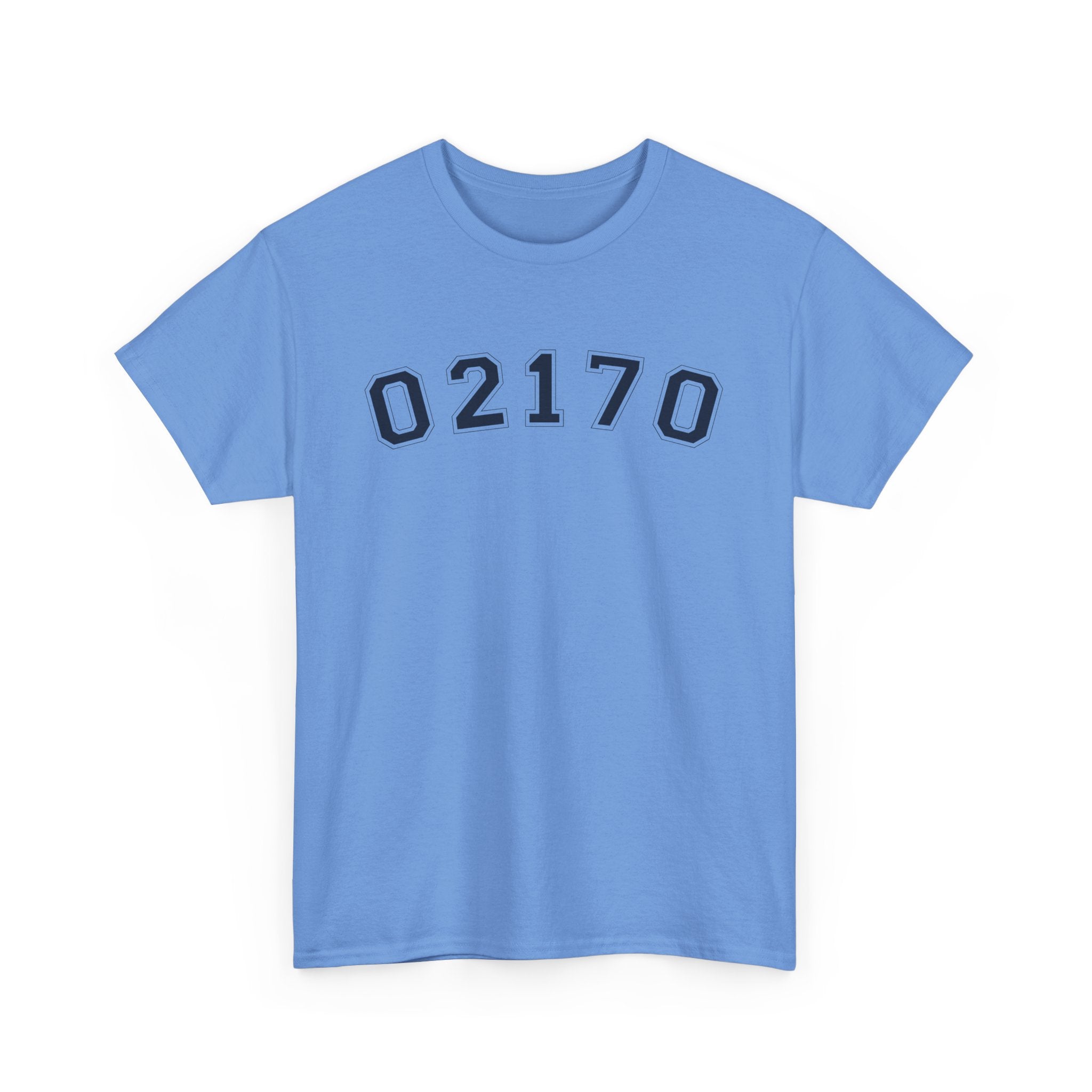 02170- Quincy Zip Code T-shirt Navy Text