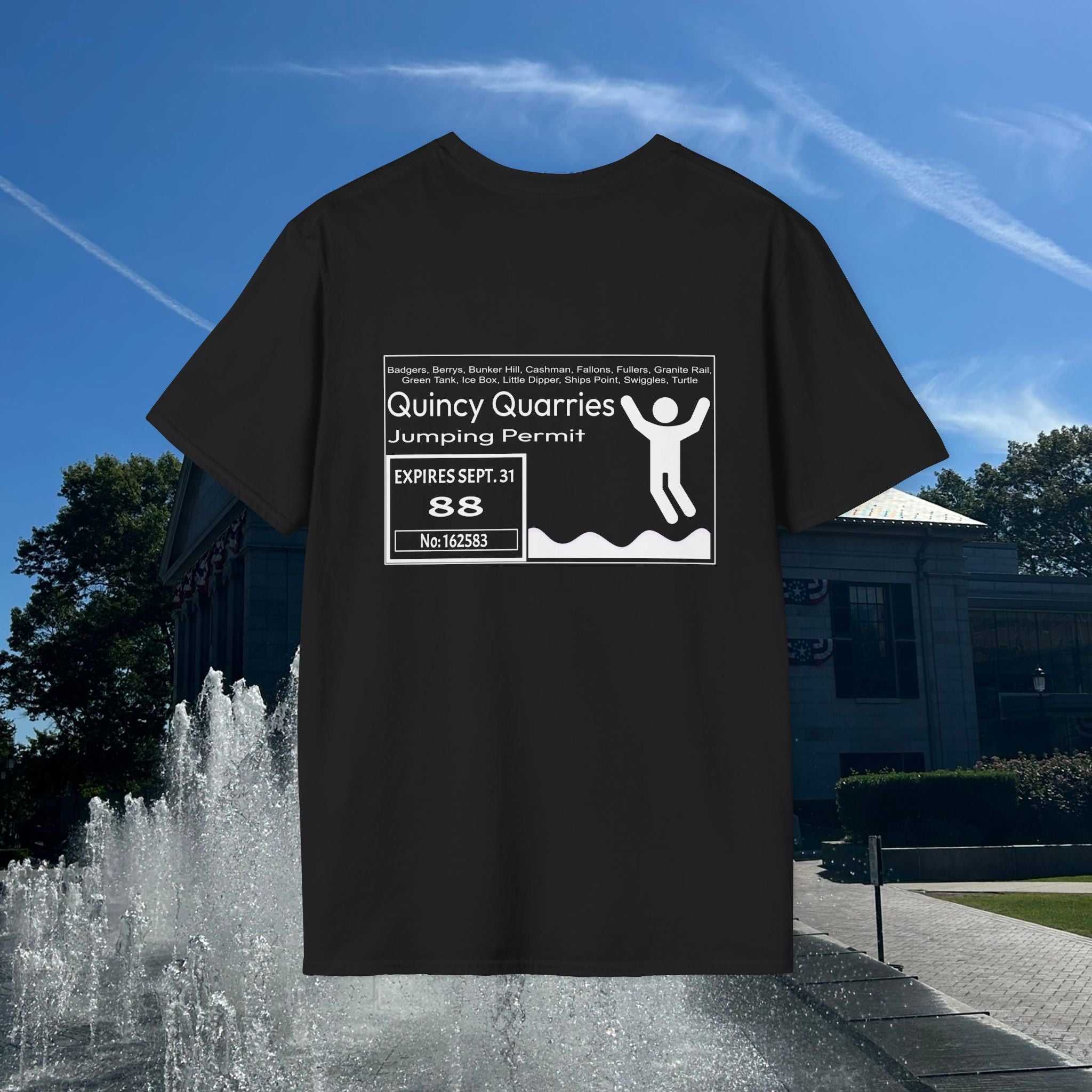 Quincy Quarries Permit T-shirt