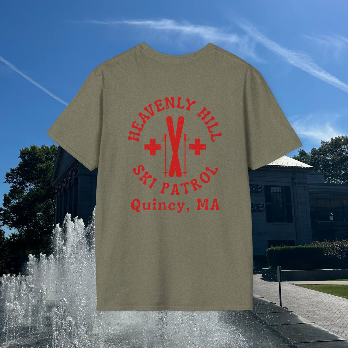 Distressed Heavenly Hill Ski Patrol T-shirt